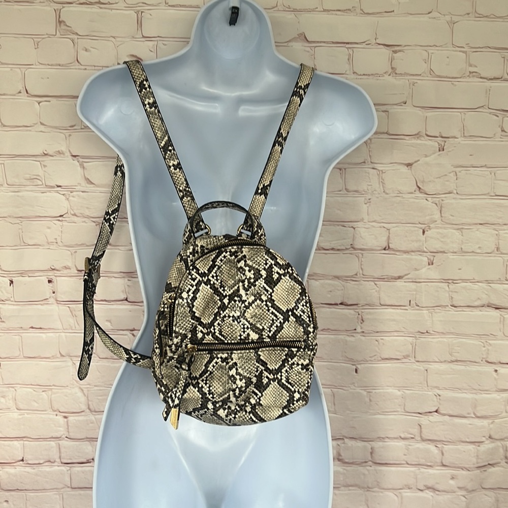 Steve Madden serpentine print small backpack
